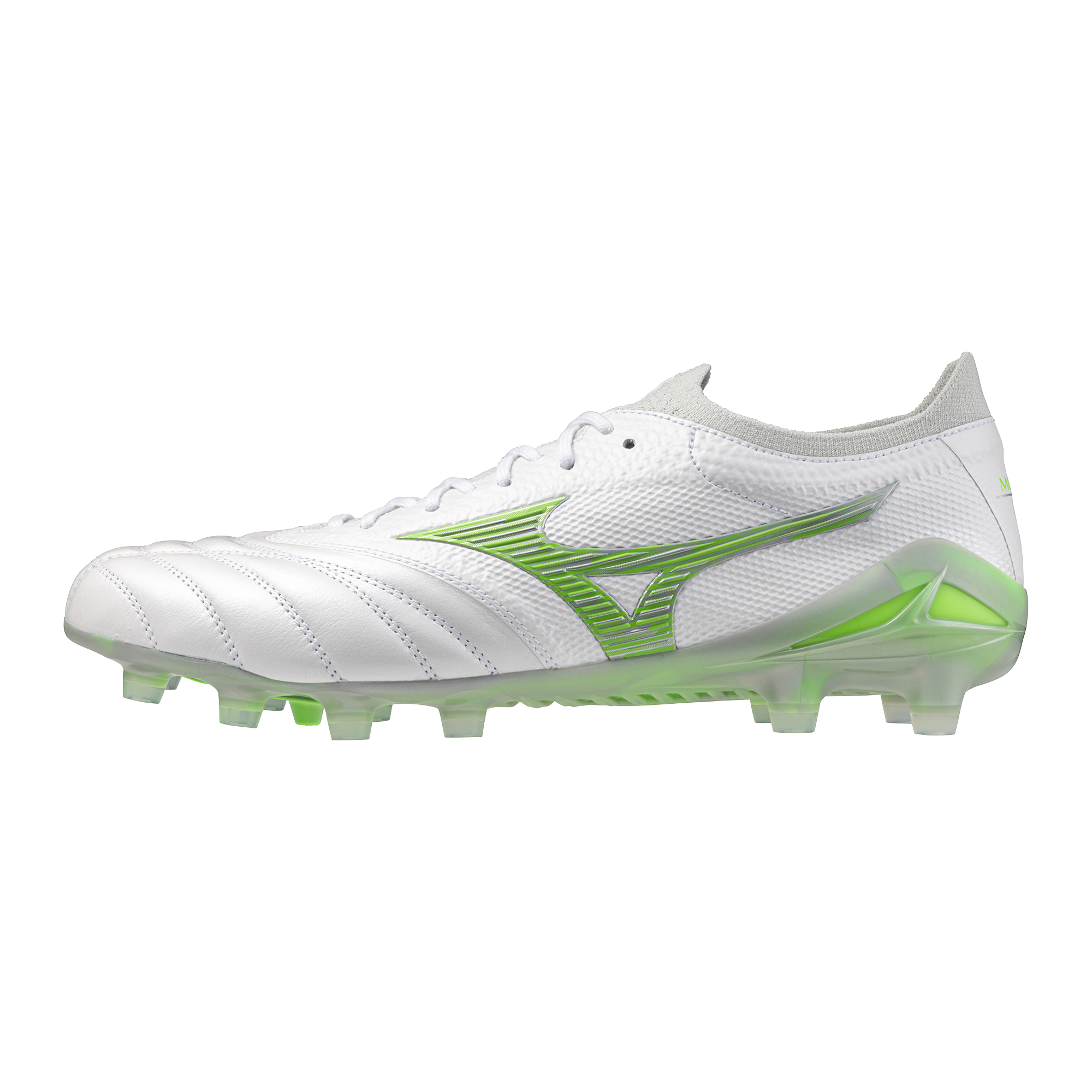 mizuno-morelia-neo-elite-fg-white-green Product Image