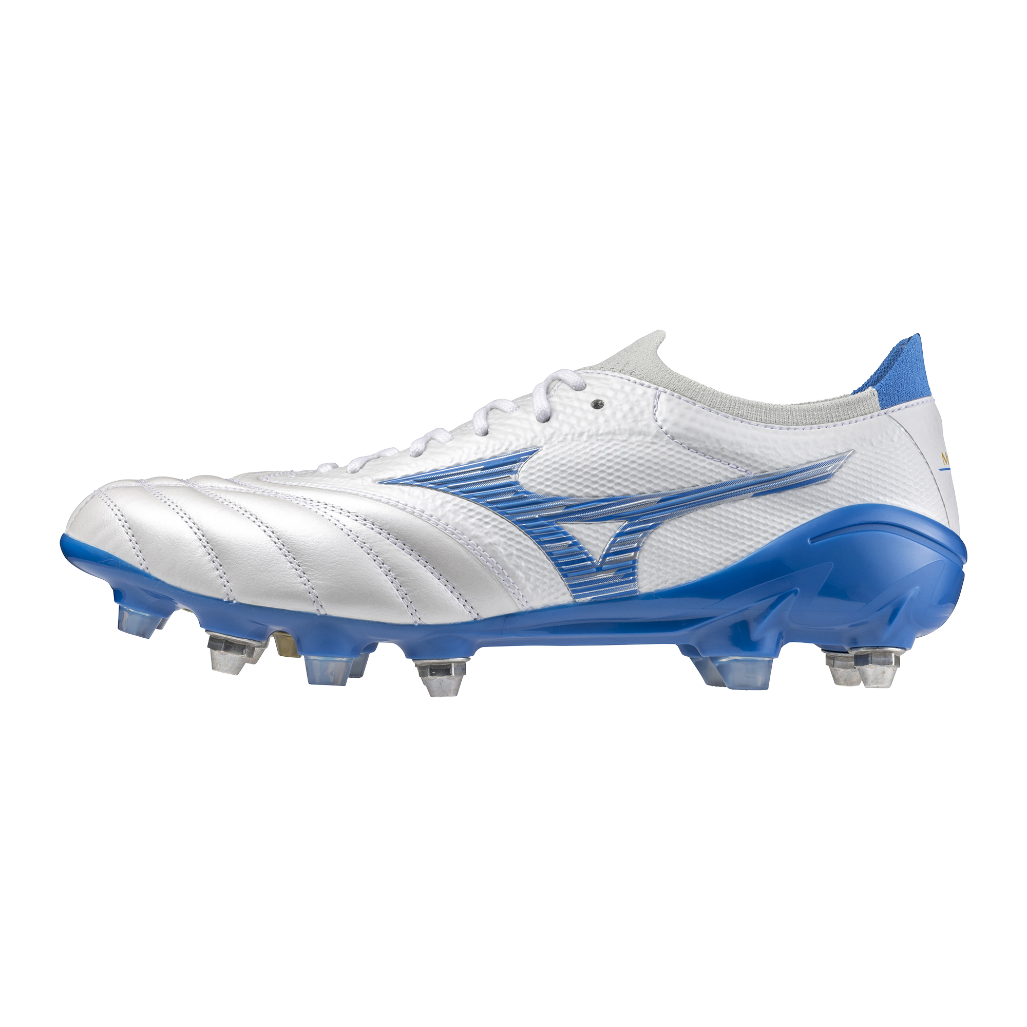 mizuno-morelia-neo-elite-mix-boots-white-blue Product Image