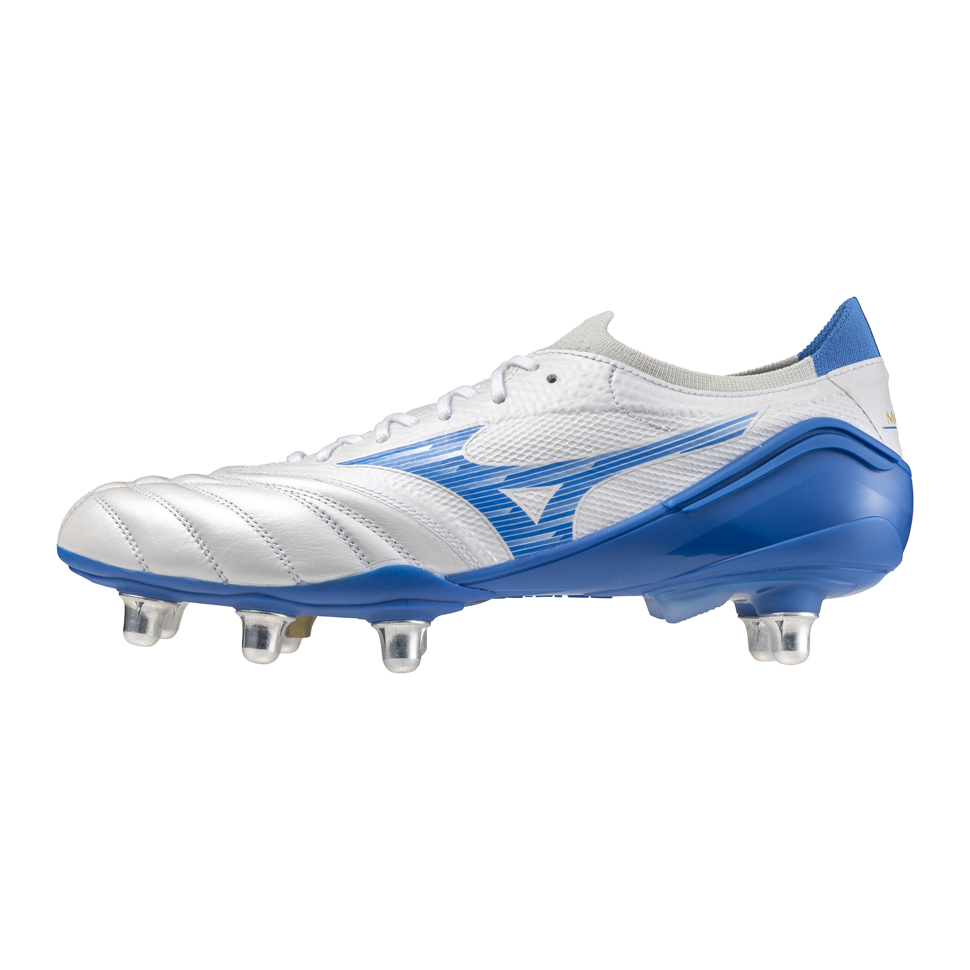 mizuno-morelia-neo-elite-si-rugby-boot-white-blue Product Image